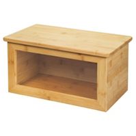 Photo 1 of  Bamboo Kitchen Countertop Bread Box, Clear Window, Lid - Natural Wood
