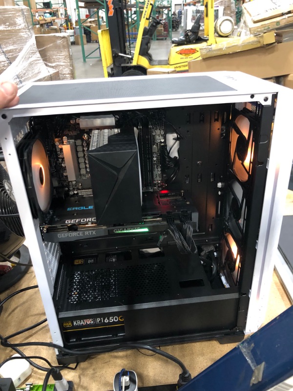 Photo 3 of PARTS ONLY POWERED ON BUT DID NOT DISPLAY NEEDS PREOFFESSIONAL REPAIR 
Gaming PC Desktop – INTEL Core i5 11400F 2.6 GHz, RTX 3060, 1TB NVME SSD, 16G DDR4 3200, 650W GOLD PSU, AC Wi-Fi, Windows 10 Home 64-bit