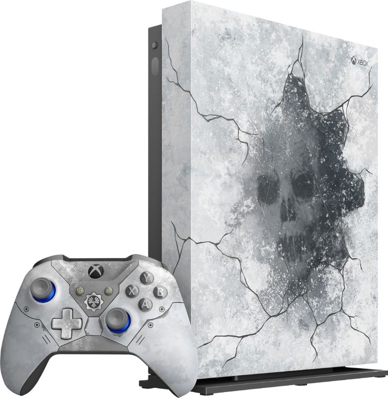 Photo 1 of PARTS ONLY POWERS ON BUT DOES NOT DISPLAY ANYTHING (controller is not the original controller that came with this model)

Microsoft - Xbox One X 1TB Gears 5 Limited Edition Arctic Blue Console with Xbox One X