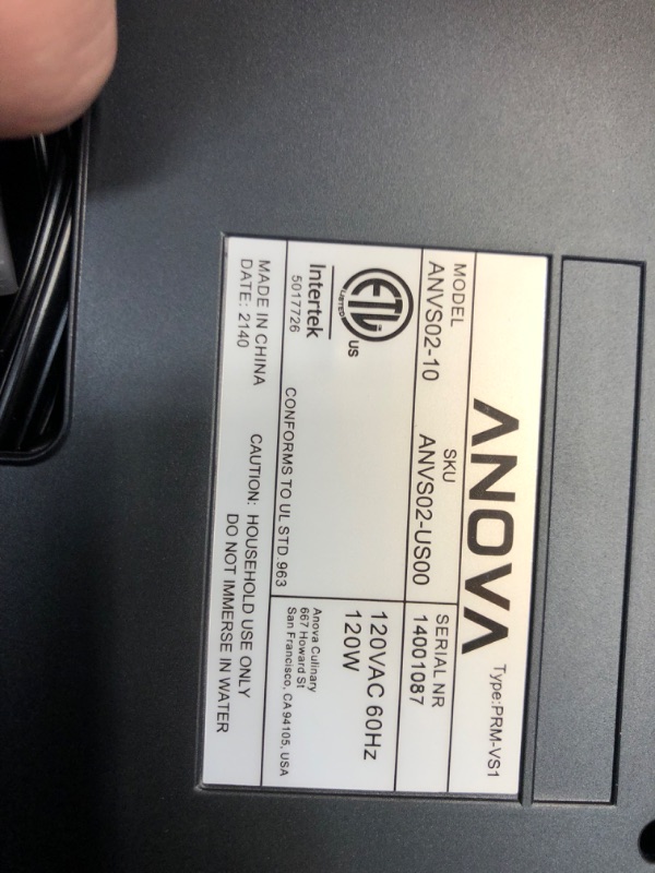 Photo 4 of ANVS02-US00 Anova Precision Vacuum Sealer