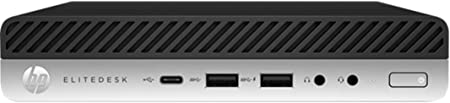 Photo 1 of HP EliteDesk 705 G4 Mini PC Desktop Computer - AMD Quad-Core Ryzen 5 Pro 2400GE up to 3.6GHz - 8GB DDR4 RAM, 256GB PCIe SSD - 802.11ac WiFi, Bluetooth 5.0, USB Type-C - Windows 10 Professional
