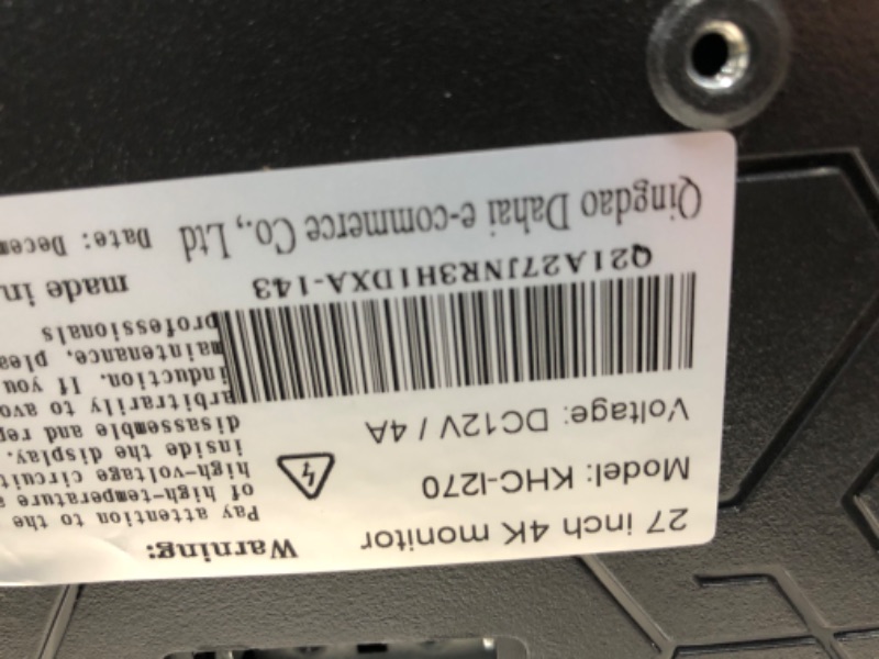 Photo 5 of QUDODO 27" Computer Monitor 4K UHD 3840 x 2160 & 2K 144HZ 1K 120HZ 1 ms,16:9 LCD IPS Display 109% sRGB HDR400 DP USB C HDMI PC Monitor FreeSync, 1.07B+ Colors
