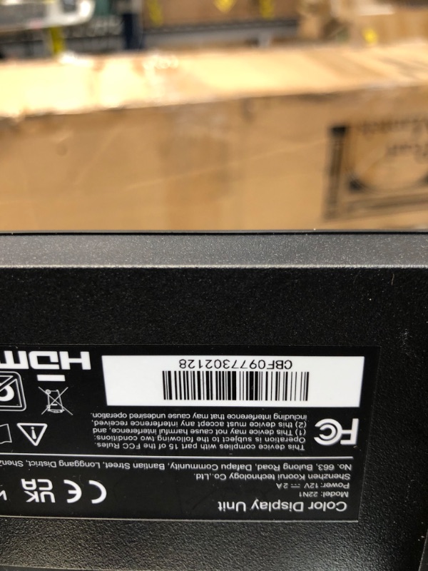 Photo 1 of KOORUI 22 Inch Computer Monitor, FHD 1080P Desktop Display, 75HZ Ultra Thin Bezel/Eye Care/Ergonomic Tilt, HDMI VGA Ports LED Monitor for PC, VESA Mounting 22 INCH VA 1080p/75hz