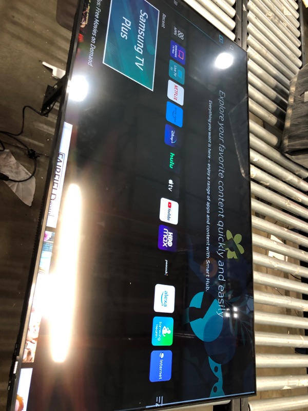 Photo 2 of SAMSUNG 65-Inch Class Crystal 4K UHD AU8000 Series HDR, 3 HDMI Ports, Motion Xcelerator, Tap View, PC on TV, Q Symphony, Smart TV with Alexa Built-In (UN65AU8000FXZA, 2021 Model) 65-Inch TV Only