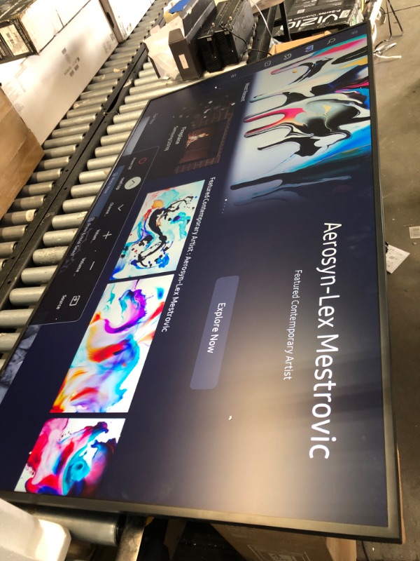 Photo 2 of ***SEE NOTE*** SAMSUNG 65" ClassQLED 4K LS03B Series The Frame Quantum HDR,Art Mode,Anti-Reflection Matte Display Screen,Slim Fit Wall Mount Included,Smart TV,Bluetooth with Alexa Built-In (QN65LS03BAFXZA,2022 Model)
