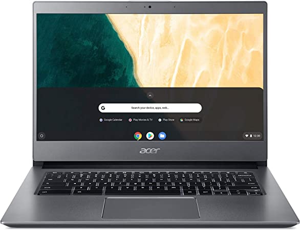 Photo 1 of Acer Chromebook 714 CB714-1WT-3447 14" Full HD Touchscreen Notebook Computer, Intel Core i3-8130U 2.20GHz, 8GB RAM, 64GB Flash Storage, Chrome OS, Steel Gray