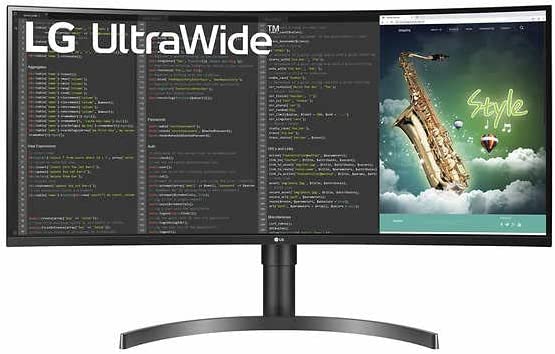 Photo 1 of 35'' Curved UltraWide QHD HDR Monitor with FreeSync™ LG