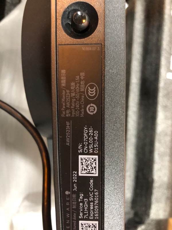 Photo 1 of Alienware 25 Gaming Monitor - AW2523HF
