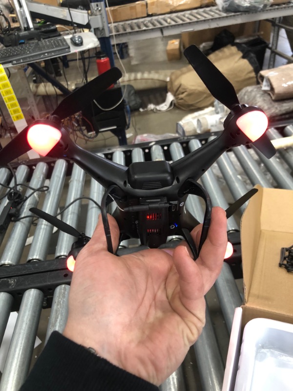 Photo 1 of ***PARTS ONLY*** Holy Stone HS110D FPV RC Drone with 1080P HD Camera Live Video 120°Wide-Angle WiFi Quadcopter with Gravity Sensor, Voice Control, Gesture Control, Altitude Hold, Headless Mode, 3D Flip RTF 2 Batteries
