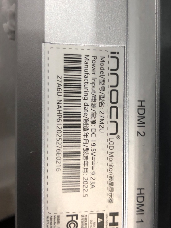 Photo 4 of INNOCN 27" 4K HDR1000 Mini LED Computer Monitor, 99% DCI-P3 99% sRGB, 1.07B Colors, IPS, USB-C, HDMI 2.0, DP, Auto Brightness, Pivot Sensor, Swivel/Height Adjustable, Mountable - 27M2U 27"-Mini LED-4K