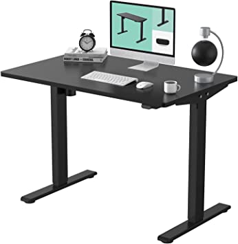 Photo 1 of Standing Desk 47 x 31 Inches Height Adjustable Desk Electric Sit Stand Desk Home Office Desk
black