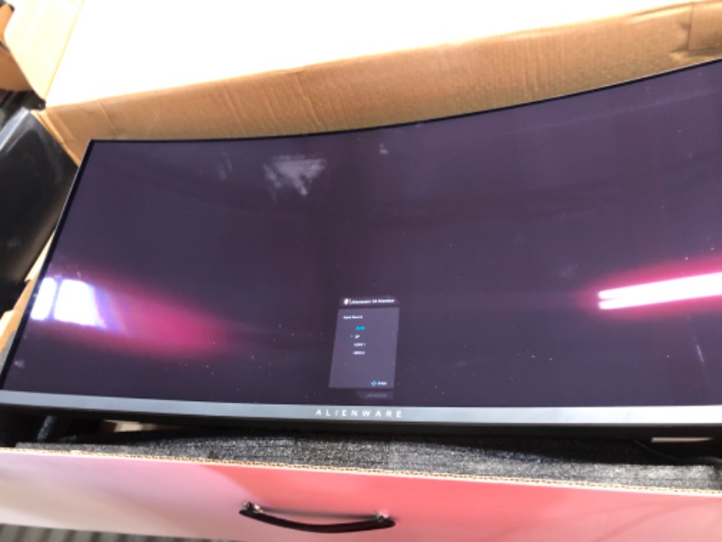 Photo 3 of Alienware 34 Inch Curved PC Gaming Monitor, 3440 x 1440p Resolution, Quantum Dot OLED 175Hz, 1800R Curvature, True 1ms GTG, 1,000,000:1 Contrast Ratio, 1.07 Billion Colors, AW3423DW - Lunar Light 34.18 Inches AW3423DW