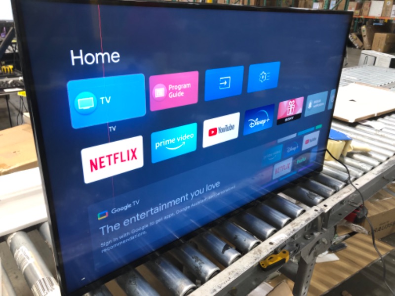 Photo 2 of ****LINES ON SCREEN**Sony 43 Inch 4K Ultra HD TV X85K Series: LED Smart Google TV(Bluetooth, Wi-Fi, USB, Ethernet, HDMI) with Dolby Vision HDR and Native 120HZ Refresh Rate KD43X85K- 2022 Model
