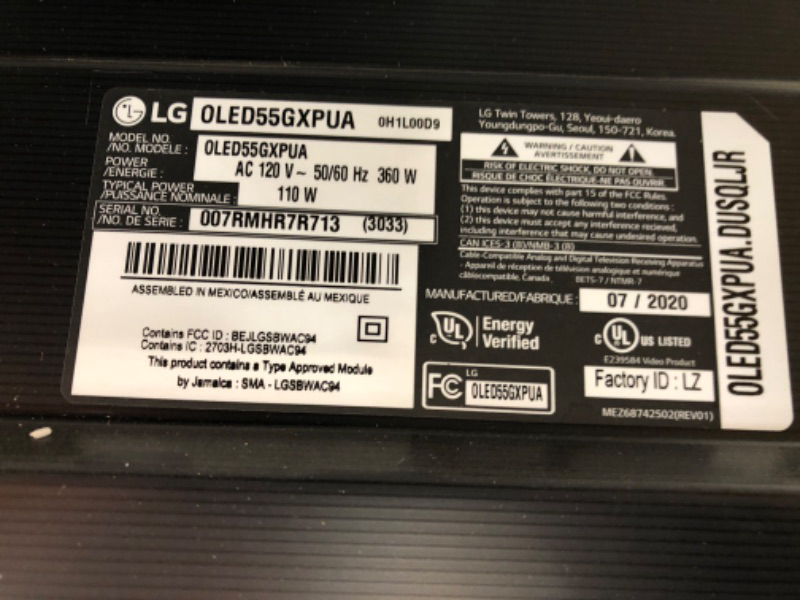 Photo 4 of LG OLED55GXPUA Alexa Built-In GX Series 55" Gallery Design 4K Smart OLED TV (2020)
