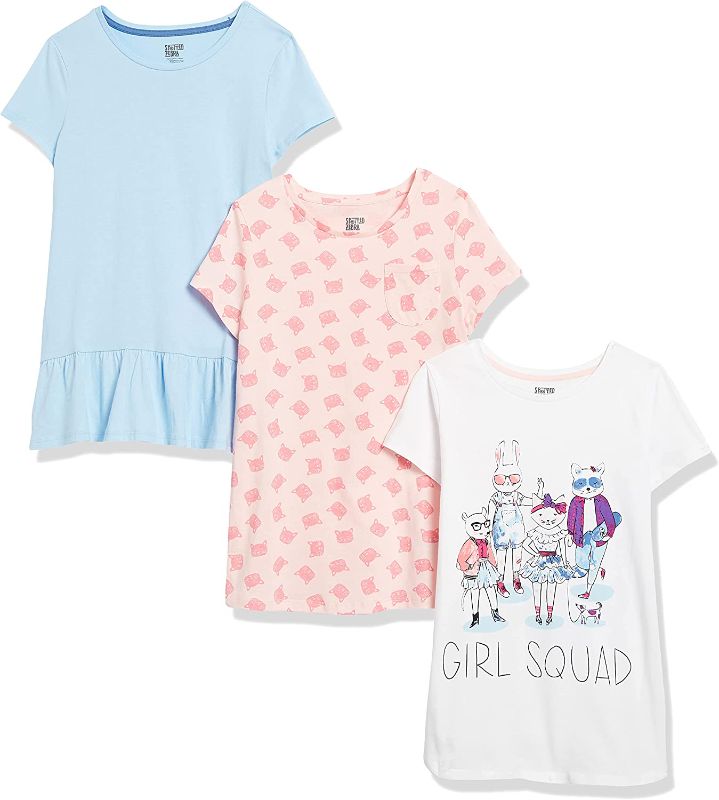 Photo 1 of Spotted Zebra Girls and Toddlers' Short-Sleeve and Sleeveless Tunic Tops, Multipacks
XL