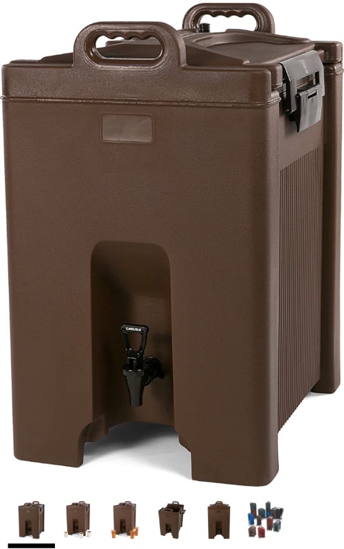 Photo 1 of CFS XT1000001 Cateraide Insulated Beverage Server/Dispenser, 10 Gallon, Brown