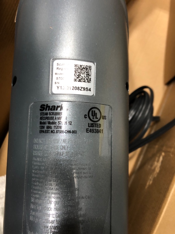 Photo 3 of **8 TESTED** Shark S7001 Mop, Scrub & Sanitize at The Same Time, Designed for Hard Floors, with 4 Dirt Grip Soft Scrub Washable Pads, 3 Steam Modes & LED Headlights, Gold, 13.7 in L x 6.75 in W x 46.5 in H Gold 3 Steam Modes /LED Headlights