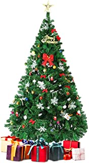 Photo 1 of 2022 New 7FT 1100 Branch Tips Christmas Tree for Home Decoration with Eco-Friendly Material and Easy Assembly (Green)