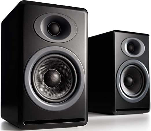 Photo 1 of Audioengine P4 Passive Bookshelf Speakers | Home Stereo High-Performing 2-Way Desktop Speakers (Black)
