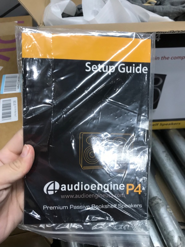 Photo 3 of Audioengine P4 Passive Bookshelf Speakers | Home Stereo High-Performing 2-Way Desktop Speakers (Black)
