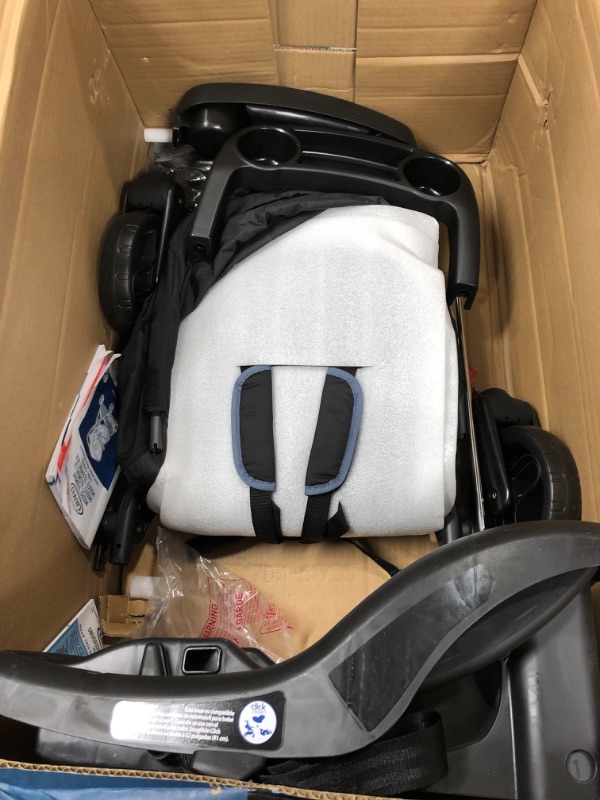 Photo 1 of Graco Modes Element LX Travel System | Includes Baby Stroller with Reversible Seat, Extra Storage, Child Tray, One Hand Fold and SnugRide® 35 Lite LX Infant Car Seat, Lanier Element LX Lanier