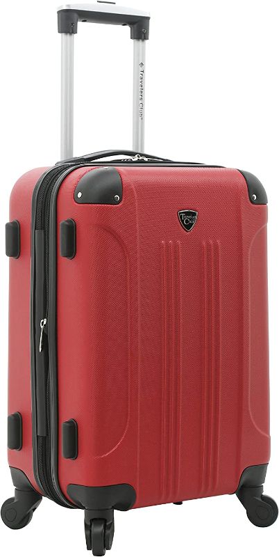 Photo 1 of Traveler's Club Chicago 2.0 Hardside Spinner Carry on in RED
