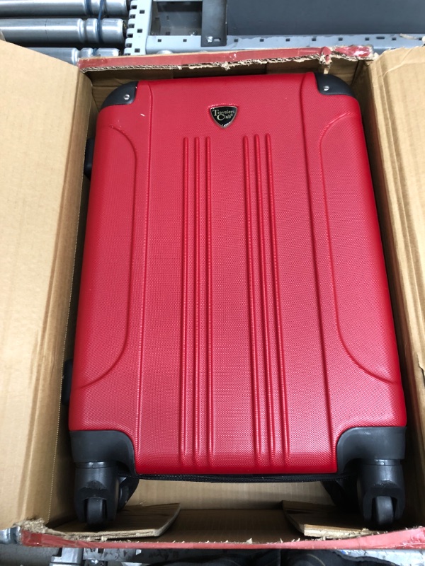 Photo 2 of Traveler's Club Chicago 2.0 Hardside Spinner Carry on in RED
