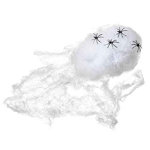 Photo 1 of *** BUNDLE OF 10*** Spider Web, 200 Square Ft, Halloween Decorations, Spider Webs (200 Square Feet) (Packaging Artwork May Vary) Can Be Used as Fake Snow for Indoor Chris
