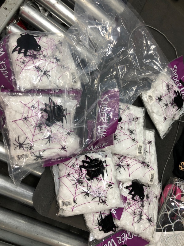 Photo 1 of *** BUNDLE OF 10*** Spider Web, 200 Square Ft, Halloween Decorations, Spider Webs (200 Square Feet) (Packaging Artwork May Vary) Can Be Used as Fake Snow for Indoor Chris
