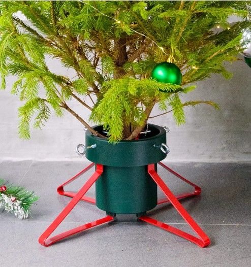 Photo 1 of Blissun Metal Christmas Tree Stand, Adjustable Christmas Tree Holder, Xmas Tree Stand for Real Tree Fits for 1.9-Inch to 5.5-Inch Trunk, L
