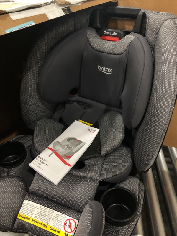 Photo 2 of Britax One4Life ClickTight All-in-One Car Seat – 10 Years of Use – Infant, Convertible, Booster – 5 to 120 pounds - SafeWash Fabric, Drift [New Version]