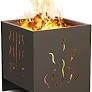 Photo 1 of 13.78'' Small Fire Pits, Portable Firepits for Outside, Metal Firepit Bonfire Wood Burning Heater - Great for Outdoor Camping Patio Garden Backyard
