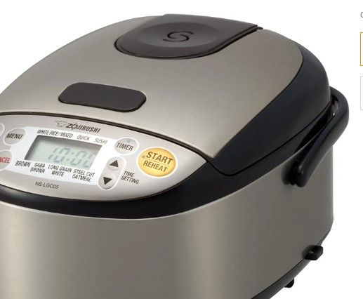 Photo 1 of Zojirushi NS-LGC05XB Micom Rice Cooker & Warmer, 3-Cups (uncooked), Stainless Black
