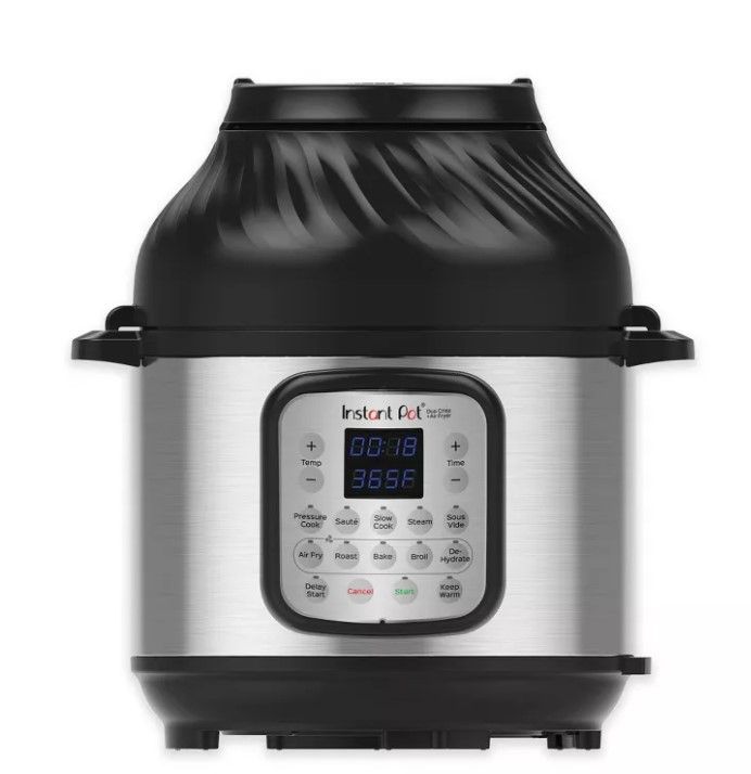 Photo 1 of nstant Pot 8 qt 11-in-1 Air Fryer Duo Crisp + Electric Pressure Cooker