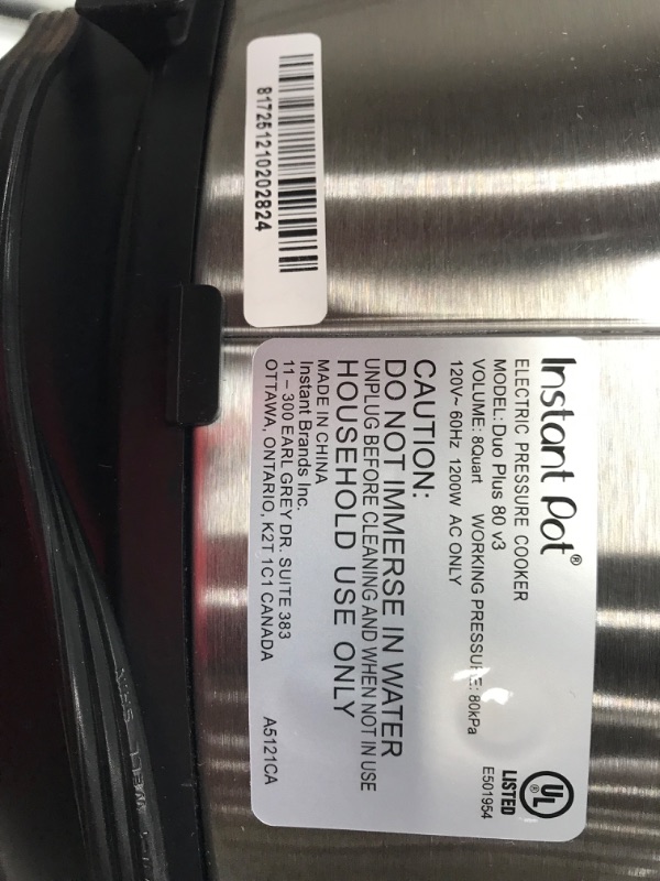 Photo 3 of Instant Pot Duo Plus 9-in-1 Electric Pressure Cooker, Slow Cooker, Rice Cooker, Steamer, Sauté, Yogurt Maker, Warmer & Sterilizer, Includes App With Over 800 Recipes, Stainless Steel, 6 Quart
