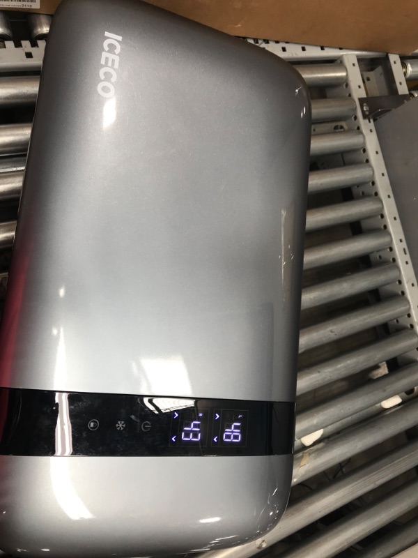 Photo 4 of ICECO GO20 Dual Zone Portable Refrigerator with Danfoss Compressor, 20 Liter/21 Quart, DC 12/24V, AC 100-240V, 0? to 50?, Mini Fridge Cooler Refrigerator for Outdoor, Home Use, Driving, Gray
