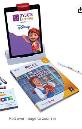 Photo 1 of BYJU'S Magic Workbooks: Disney, Kindergarten, Math, The World of Numbers 1 - Ages 4-6 - Includes Disney & Pixar Characters - for Boys & Girls - Works with iPad & Fire Tablets (Osmo Base Required)
