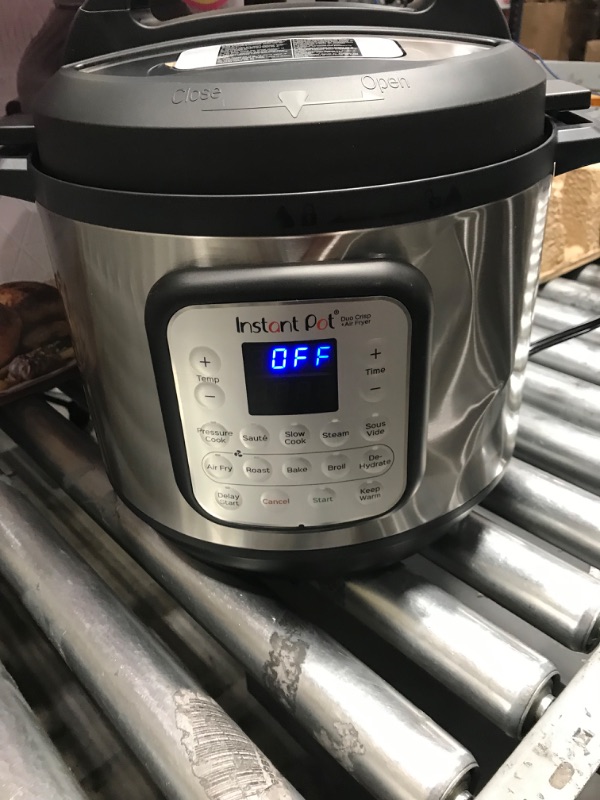 Photo 3 of Instant Pot Duo Crisp 11-in-1 Air Fryer and Electric Pressure Cooker Combo with Multicooker Lids that Air Fries, Steams, Slow Cooks, Sautés, Dehydrates, & More, Free App With Over 800 Recipes, 8 Quart
