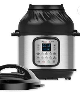 Photo 1 of Instant Pot Duo Crisp 11-in-1 Air Fryer and Electric Pressure Cooker Combo with Multicooker Lids that Air Fries, Steams, Slow Cooks, Sautés, Dehydrates, & More, Free App With Over 800 Recipes, 8 Quart
