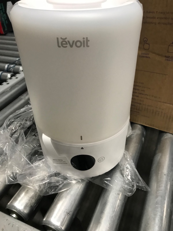 Photo 2 of LEVOIT Smart Cool Mist Humidifiers for Room, for Bedroom,Top Fill Ultrasonic Vaporizer for Baby Nursery and Plants with Sensor, Auto Humidity Adjustment, Nightlight, 3L, Dual200s,White
