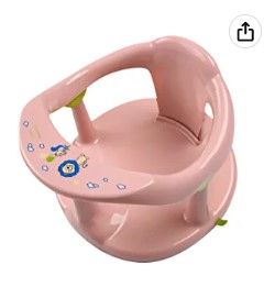 Photo 1 of Baby Bath Seat,Infant Baby Bathing Tubs Seats, Baby Bathtub Seat for Sit-Up Bathing with Backrest Support and Suction Cups for Stability for 6-36 Months (Pink)
