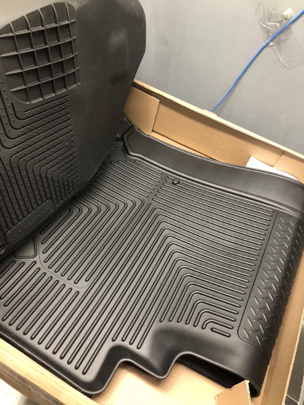 Photo 3 of Husky Liners Weatherbeater Series | Front & 2nd Seat Floor Liners - Black | 94001 | Fits 2019-2022 Dodge Ram 1500 Crew Cab w/o Factory Storage Box 3 Pcs