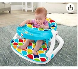 Photo 1 of Fisher-Price Deluxe Sit-Me-Up Floor Seat with Toy-Tray Happy Hills
