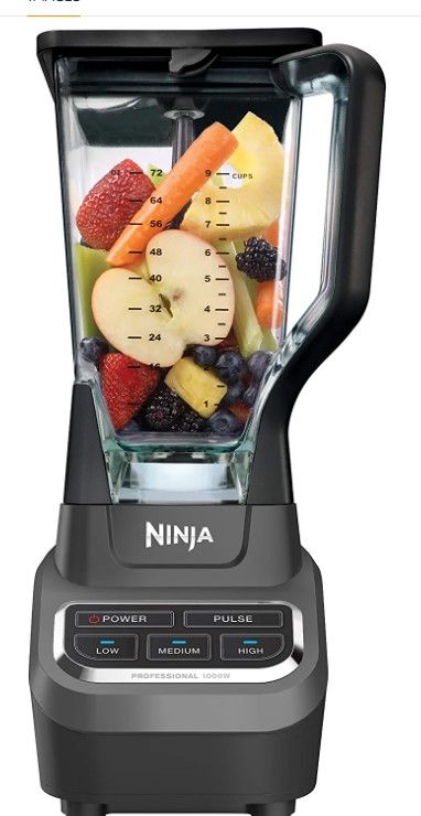 Photo 1 of Ninja BL610 Professional 72 Oz Countertop Blender with 1000-Watt Base and Total Crushing Technology for Smoothies, Ice and Frozen Fruit, Black, 9.5 in L x 7.5 in W x 17 in H
