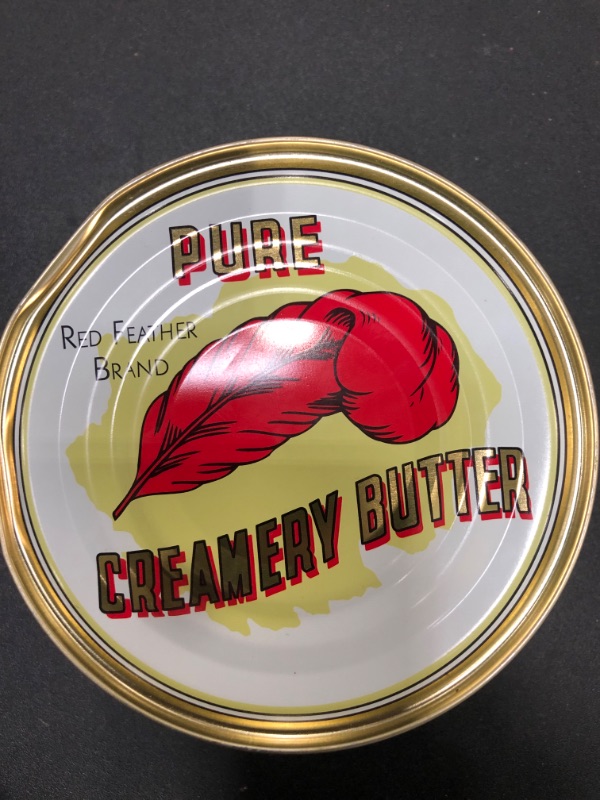 Photo 2 of  ** EXP DATE NOT VISABLE**
 Red Feather Butter: a 12 oz can of real creamery butter for your food storage