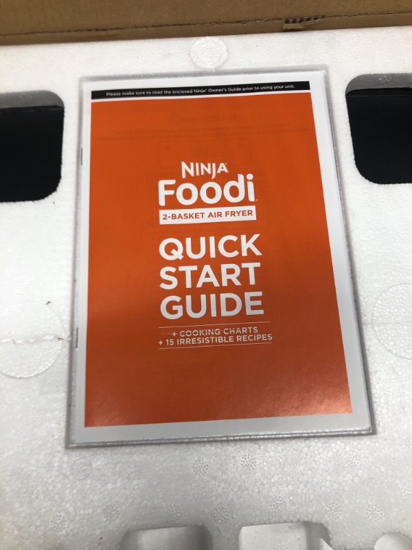 Photo 6 of ***TESTED WORKING*** Ninja DZ090 Foodi 6 Quart 5-in-1 DualZone 2-Basket Air Fryer with 2 Independent Frying Baskets, Match Cook & Smart Finish to Roast, Bake, Dehydrate & More for Quick Snacks & Small Meals, Black