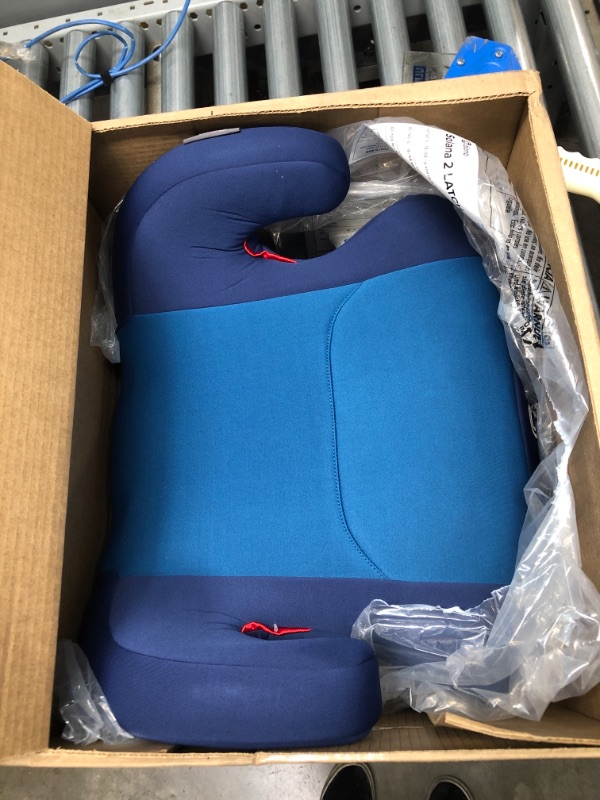 Photo 2 of Diono Solana 2 XL, Dual Latch Connectors, Lightweight Backless Belt-Positioning Booster Car Seat, 8 Years 1 Booster Seat, Blue 2019 LATCH Connect Single Blue  