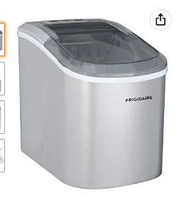 Photo 1 of **SEE NOTE** FRIGIDAIRE EFIC189-Silver Compact Ice Maker, 26 lb per Day, Silver (Packaging May Vary)
