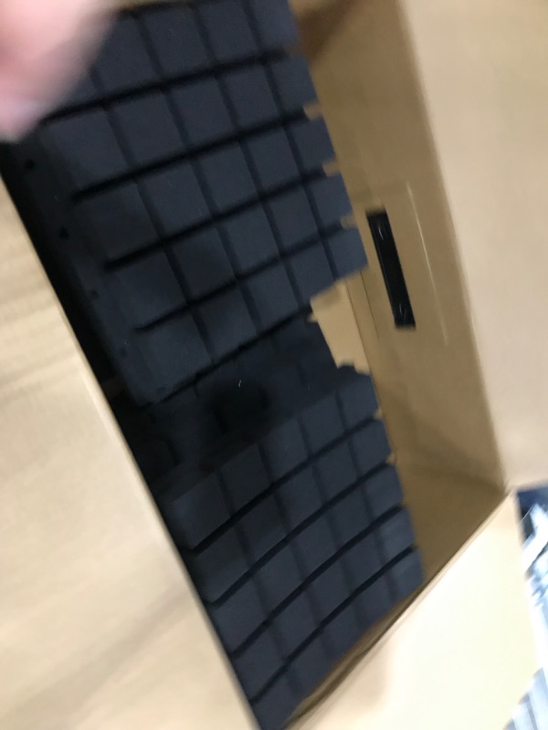 Photo 1 of 8 Pack Set 2" X 12" X 12" Acoustic Foam Panels, Sound Proof Foam Panels, Sound Proof Padding, Studio Foam, Soundproof Foam, Sound Foam, Sound Panels, Black 