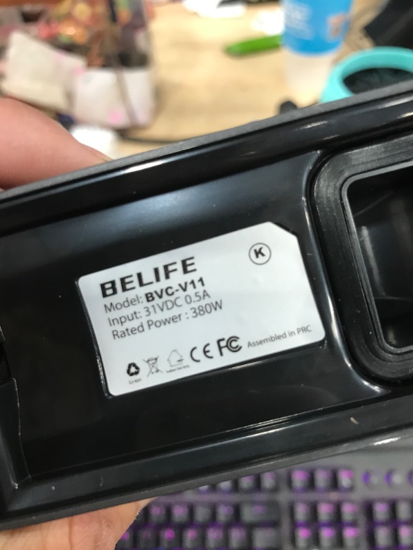 Photo 1 of Belife Cordless Vacuum Cleaner, 25Kpa Suction Stick Vacuum, 40mins Runtime, 380W Brushless Motor, LED Touch Display, 6 in 1 Lightweight Handheld Vacuum for Hard Floor Carpet Car Pet Hair Blue